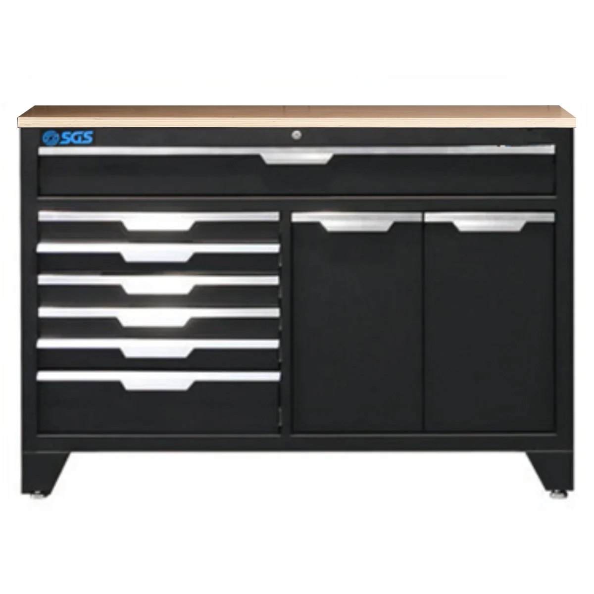 SGS Garage System 9 Drawer Cabinet | Pressed Wood Worktop